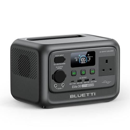 BLUETTI Elite 30 V2 Solar Generator, LiFePO4 Backup Battery