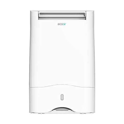 EcoAir DD3 Classic Slimline 10L Desiccant Dehumidifier Electronic Control 10 L/Day Quiet 39dBA Anti Bacterial Filter Automatic Louvre Laundry Mode Timer Light Weight 6.8Kg 3YR Warranty